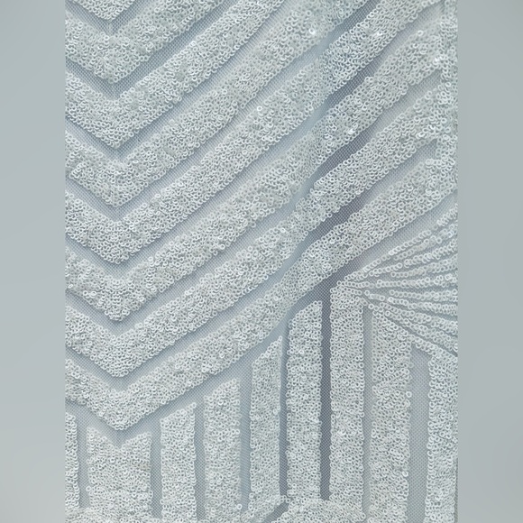 SOLD! Cute Y2K Glitter White Party Dress Size 10 - Picture 4 of 5